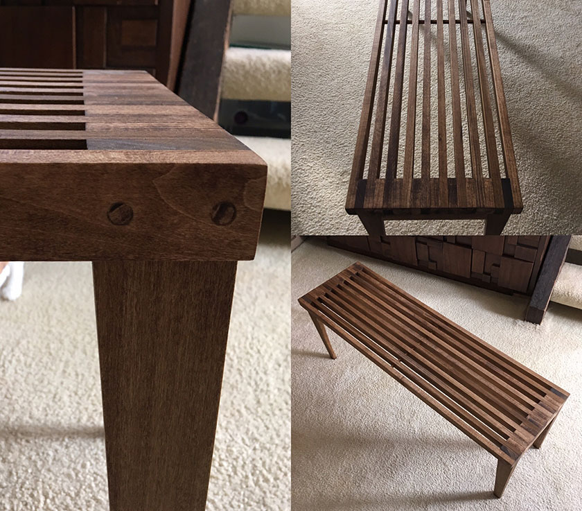 slat bench